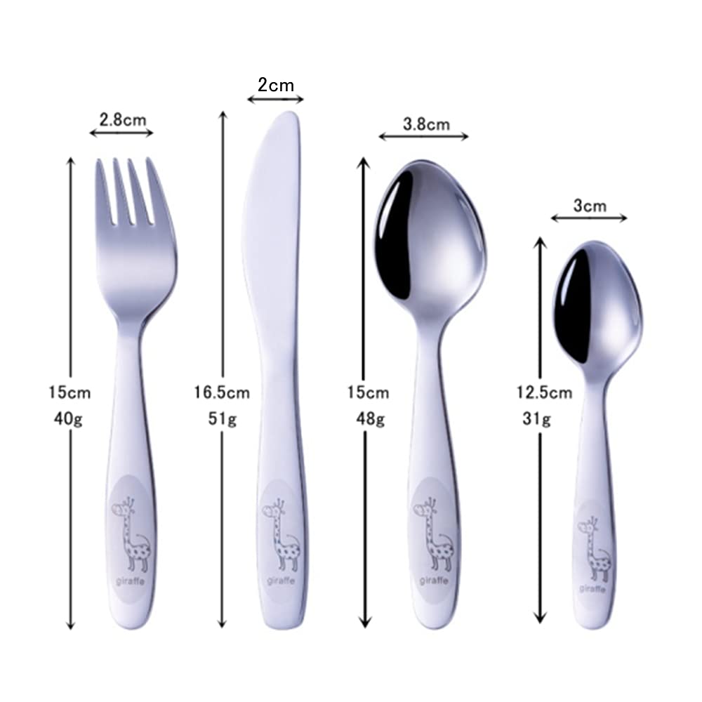 Amazon | TOTI 子供用 カトラリーセット ナイフ フォーク スプーン 4点